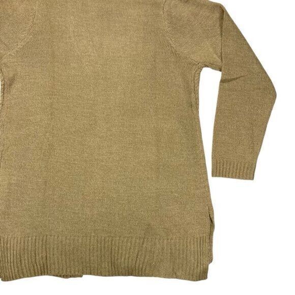 Karen Scott Open-Front Cable-Knit Duster Cardigan XL Chestnut Brown Sweater NEW - Picture 9 of 16